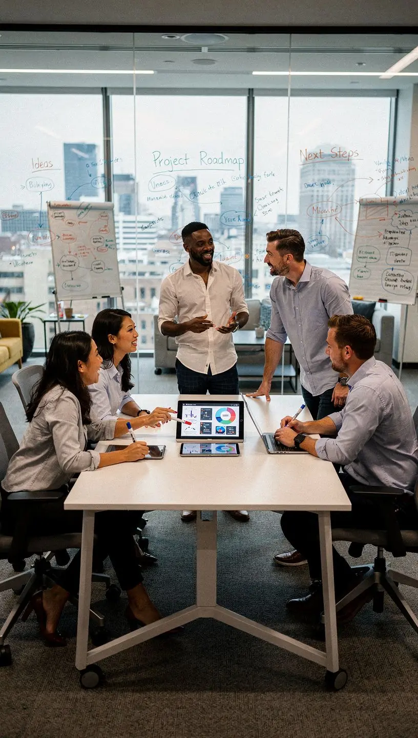 Recepcja z wyraźnym oznakowaniem kierunków i przyjaznym personelem